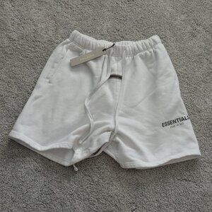 Fear of God Essentials Sweatshort White--Size Small